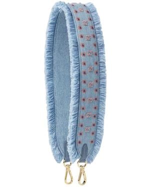 Fendi Strap You Embroidered Bag Strap - Blue