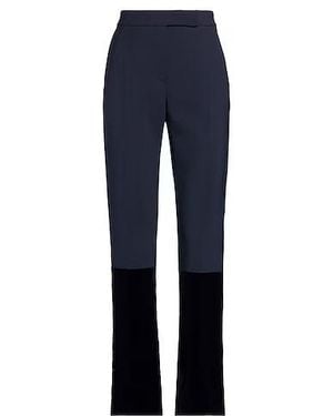 Max Mara Two-Color Straight-Leg Pants - Blue