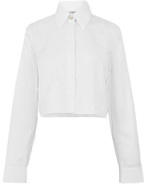CASABLANCA Button-Up Long Sleeve Shirt - White
