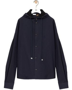Loewe Long-Sleeved Hoodie - Blue