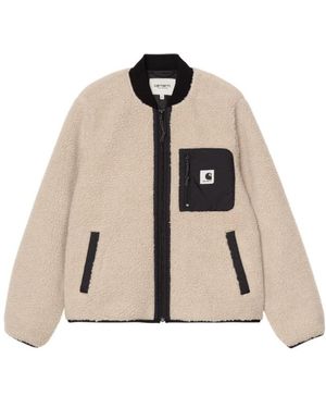 Carhartt W' Janet Liner Contrasting Polyester Pile Jacket - Natural