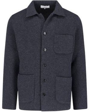 Lardini Long-Sleeve Casual Jacket - Blue