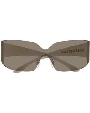 Balenciaga Eyewear Shield Frame Sunglasses - Multicolour