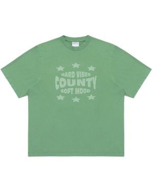 Marcelo Burlon Hard Vibes T-Shirt - Green