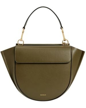 Wandler Small Hortensia Flap Top-Handle Tote Bag - Green