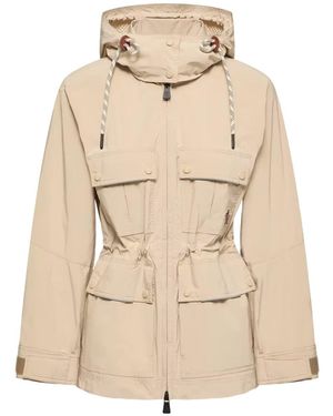 Moncler Grenoble Lerozel Hooded Field Jacket - Natural