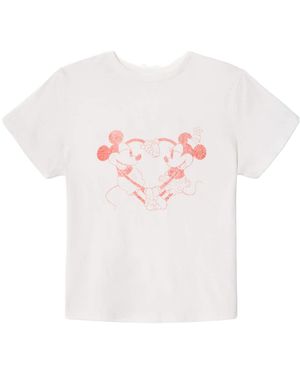 RE/DONE Vintage Disney Print T-Shirts - White