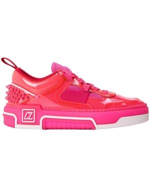 Christian Louboutin Lace-Up Sports Shoes - Pink
