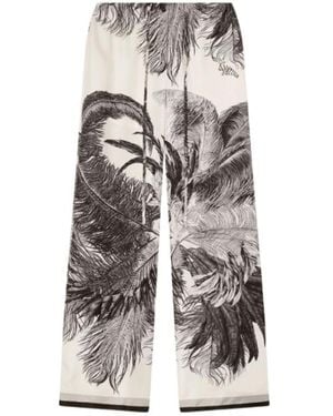 The Attico The Pattern-Printed Pants - White