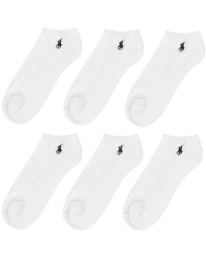 Polo Ralph Lauren Six-Pack Of Logo Socks - White