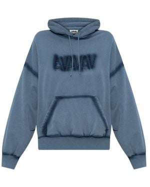 AVAVAV Drawstring Hoodie - Blue