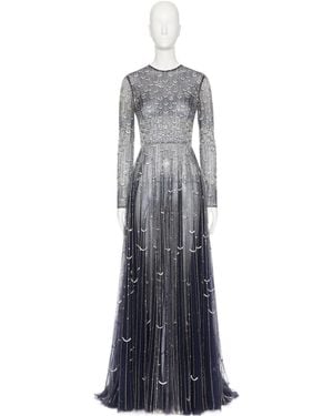 Valentino Long-Sleeved Dress - Blue