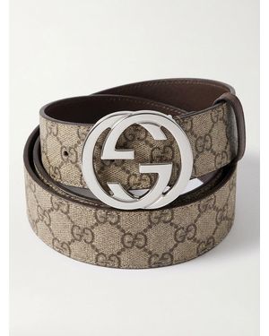 Gucci Interlocking G Buckle Belt - Multicolour