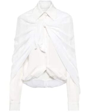 Peter Do Crewneck Knit Tank Top - White