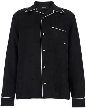 Amiri Long Sleeved Pijama Shirt - Black