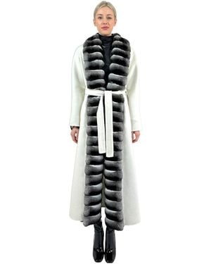 Liska Lace-Up Coat - White