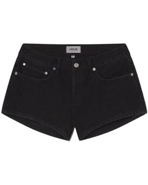 Agolde Low Rise Parker Short (Weightless) - Black