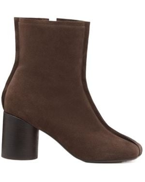 MM6 by Maison Margiela Anatomic Stitch-Toe Ankle Boots - Brown