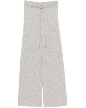 ERMANNO FIRENZE Drawstring-Waist Track Trousers - White