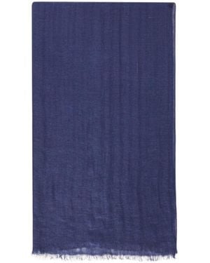 Loro Piana Three-Dimensional Jacquard Badge Shawl - Blue