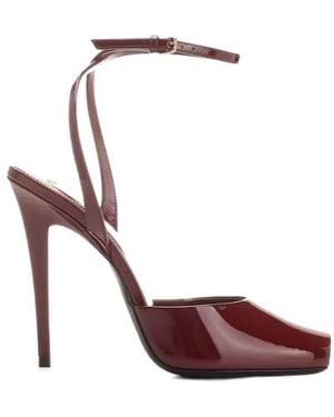 Saint Laurent La Scandale High Heel Sandals - Brown