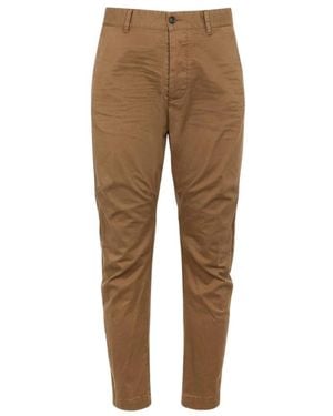 DSquared² Button-Fastening Chino Pants - Natural