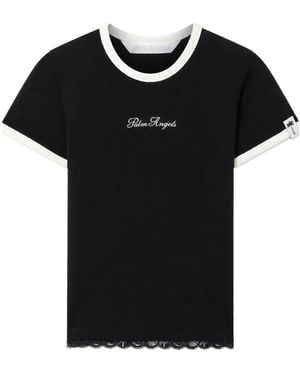 Palm Angels Short-Sleeved T-Shirt - Black