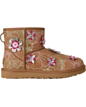 UGG Classic Mini Meadow Suede Classic Boots - Brown