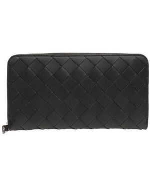 Bottega Veneta Logo Wallet - Black