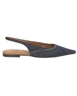 Brunello Cucinelli Denim Slipon Flats - Multicolor