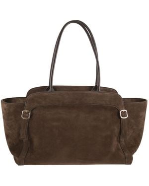 Santoni Didi M Suede Tote Bag - Brown