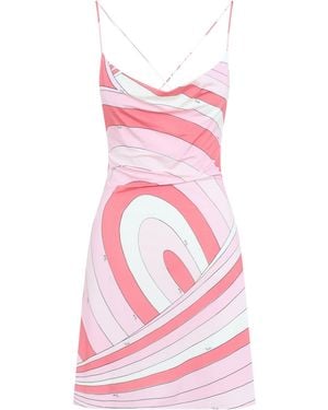 PUCCI Jersey Mini Dress - Pink