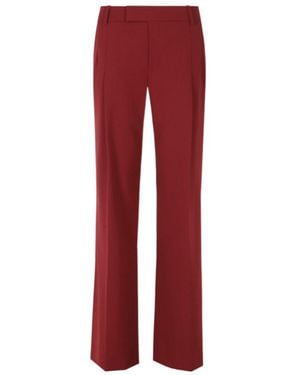 FEDERICA TOSI Casual Trousers With Belt Loops - Red