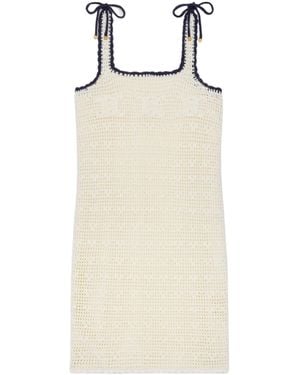 Celine Crochet Short Dress - Natural