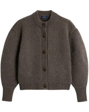 Soeur Leonard Ribbed Cardigan - Brown