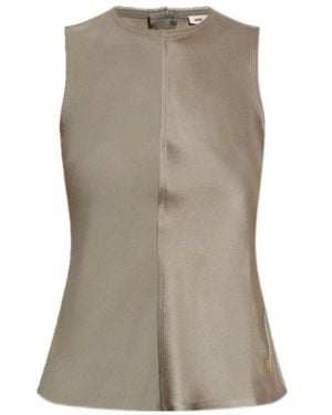 Ami Paris Sleeveless Top - Gray