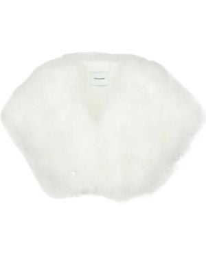 Yves Salomon Feather Jacket - White