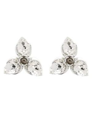 Magda Butrym Crystal-Set Earrings - White