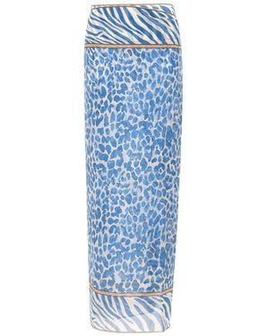 MC2 Saint Barth Long Sarong Skirt - Blue
