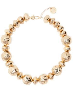 Max Mara Irregular Sphere-Adorned Choker Necklace - Metallic