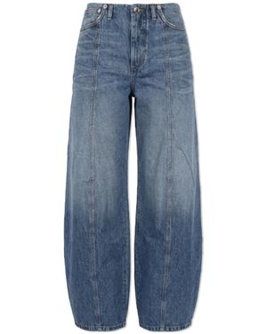 Sportmax Dora Wide-Leg Oversized Jeans - Blue
