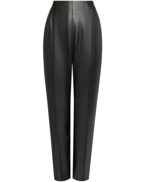 Alaïa Tapered Lambskin Pants - Black
