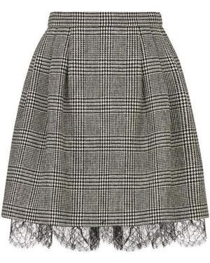 Dior Pleated Short Skirt - Grey