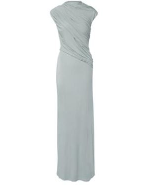 TOVE Saffron Draped Jersey Maxi Dress - White