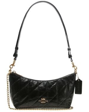 COACH Zippered Shoulder Bag - Black