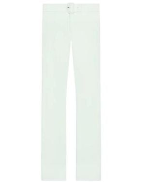 Courreges Courrèges Buckle-Detailed Trousers - White