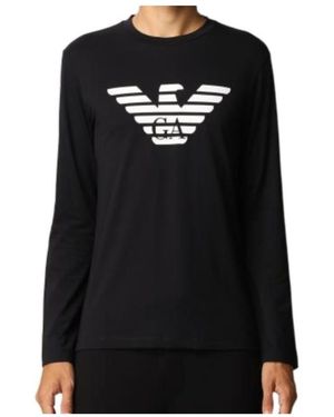 Emporio Armani Logo Design T-Shirt - Black