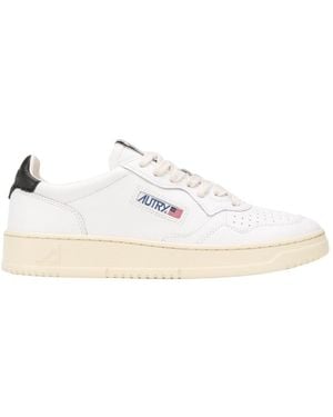 Autry Round-Toe Sneakers - White