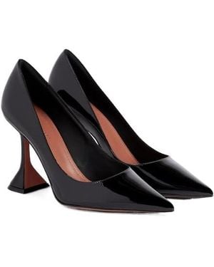 AMINA MUADDI Patent Leather Court Shoes - Black