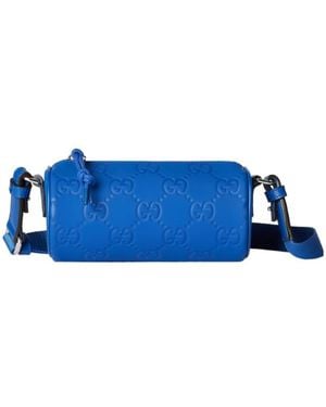 Gucci Edge Mini Cylinder Bag - Blue